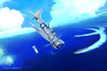 "Strike on the Shirakumo" - Marc Stewart - SBD Dauntless World War II Art